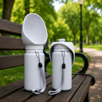 On-the-Go Dog Water Bottle with Foldable Bowl
